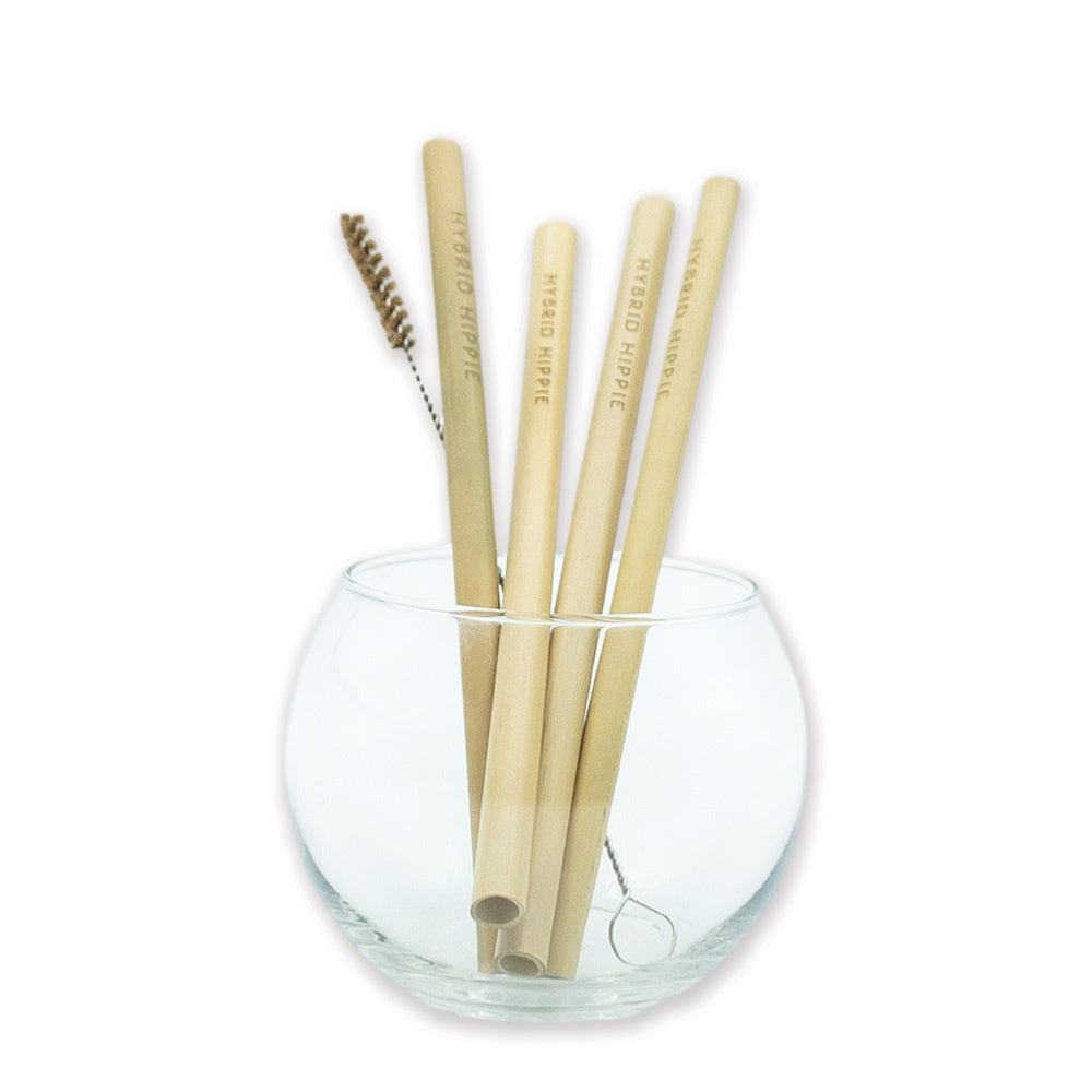 Natural Bamboo Straws (4 Pack)