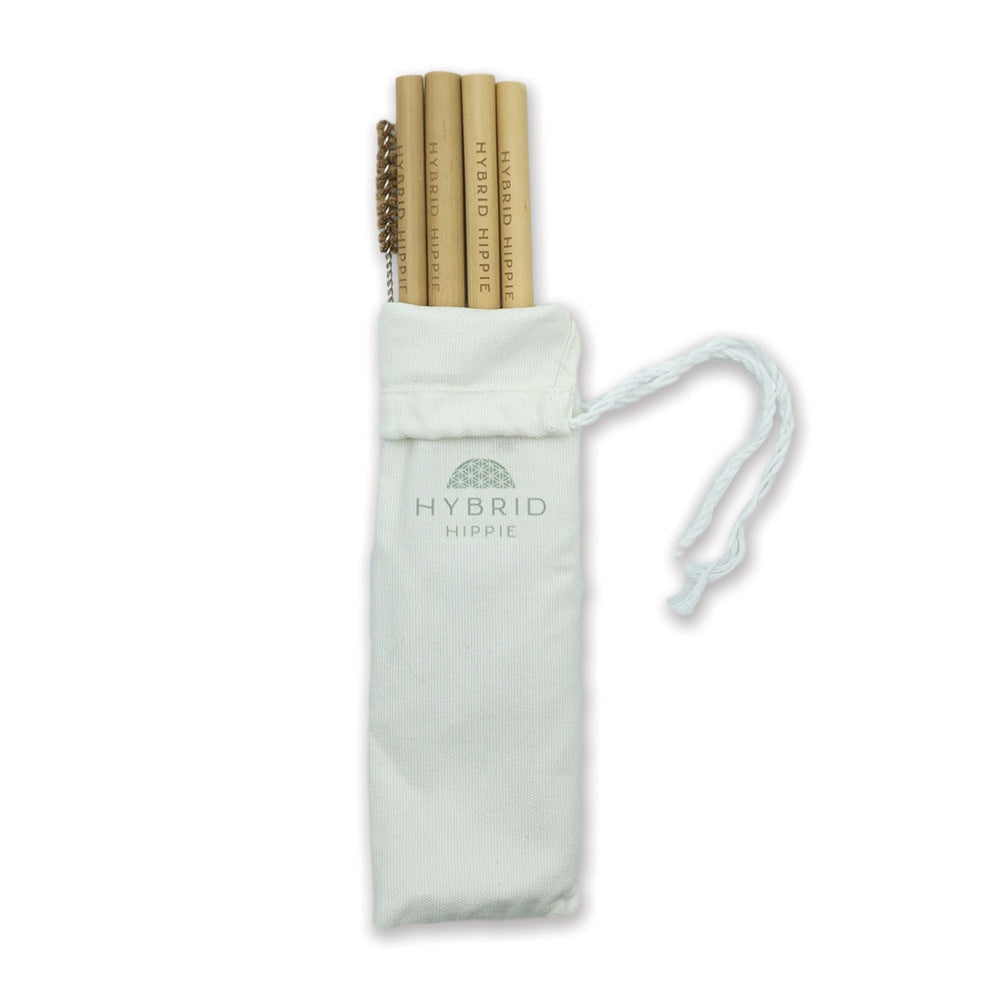 Natural Bamboo Straws (4 Pack)